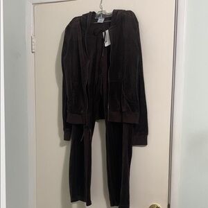 Old Navy Chocolate Velour Set